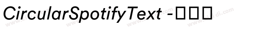 CircularSpotifyText 字体转换